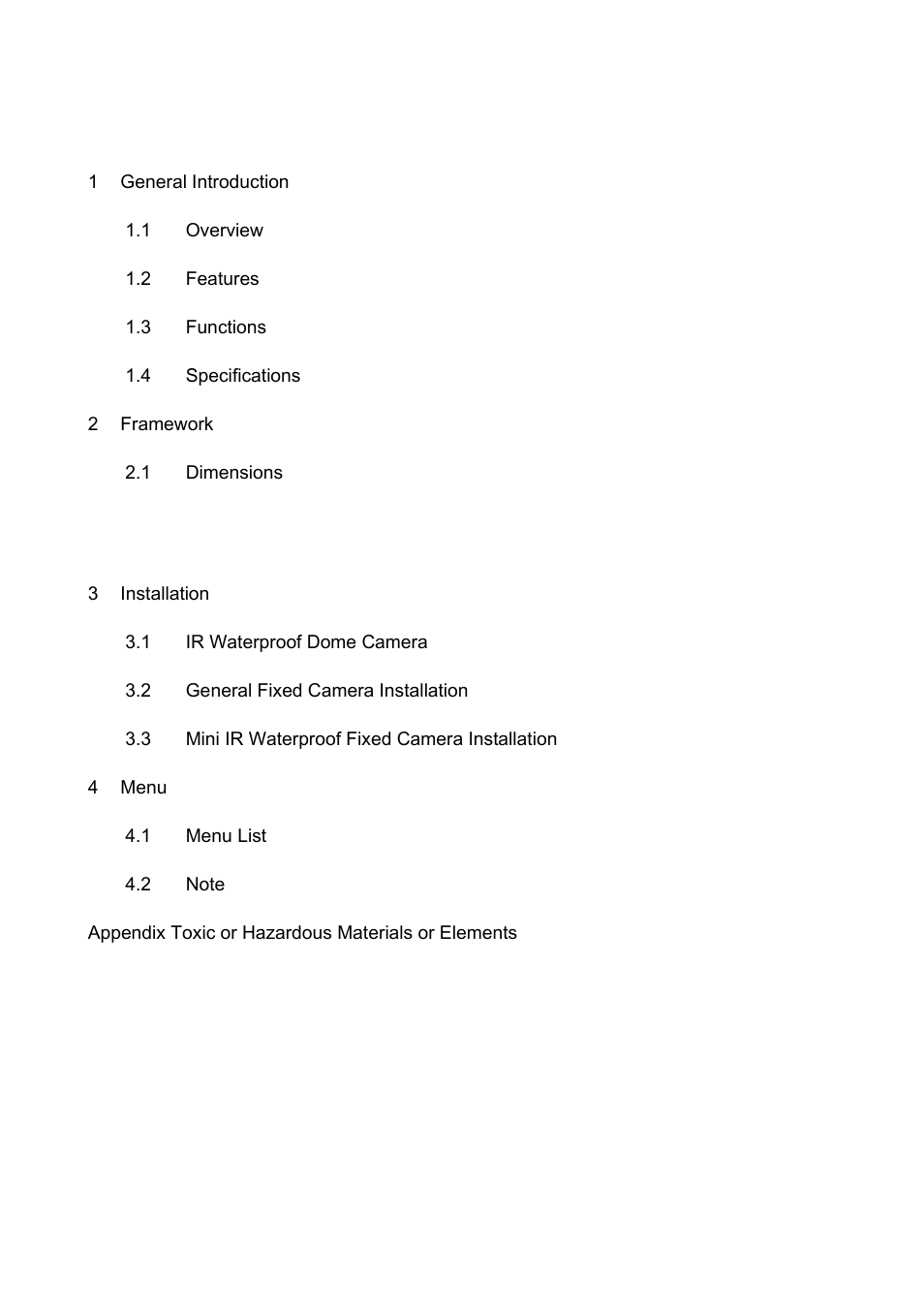 IC Realtime 1.3 Megapixel 720P Weather-proof IR HD-AVS Camera User Manual | Page 2 / 18
