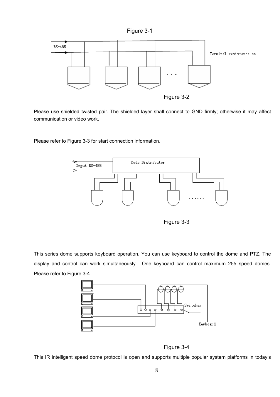 3 keyboard connection | IC Realtime 1080P (Full HD over coax) HD-SDI / HDcctv 20x Optical PTZ / IR User Manual | Page 15 / 37