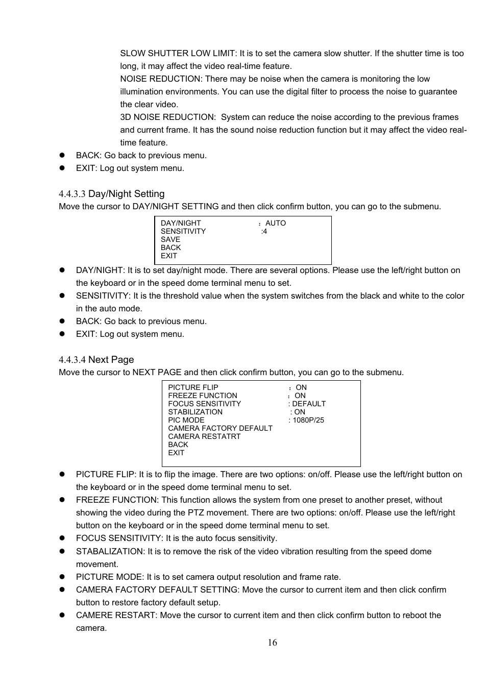 IC Realtime 1080P (Full HD over coax) HD-SDI / HDcctv 20x Optical PTZ / IR User Manual | Page 23 / 37