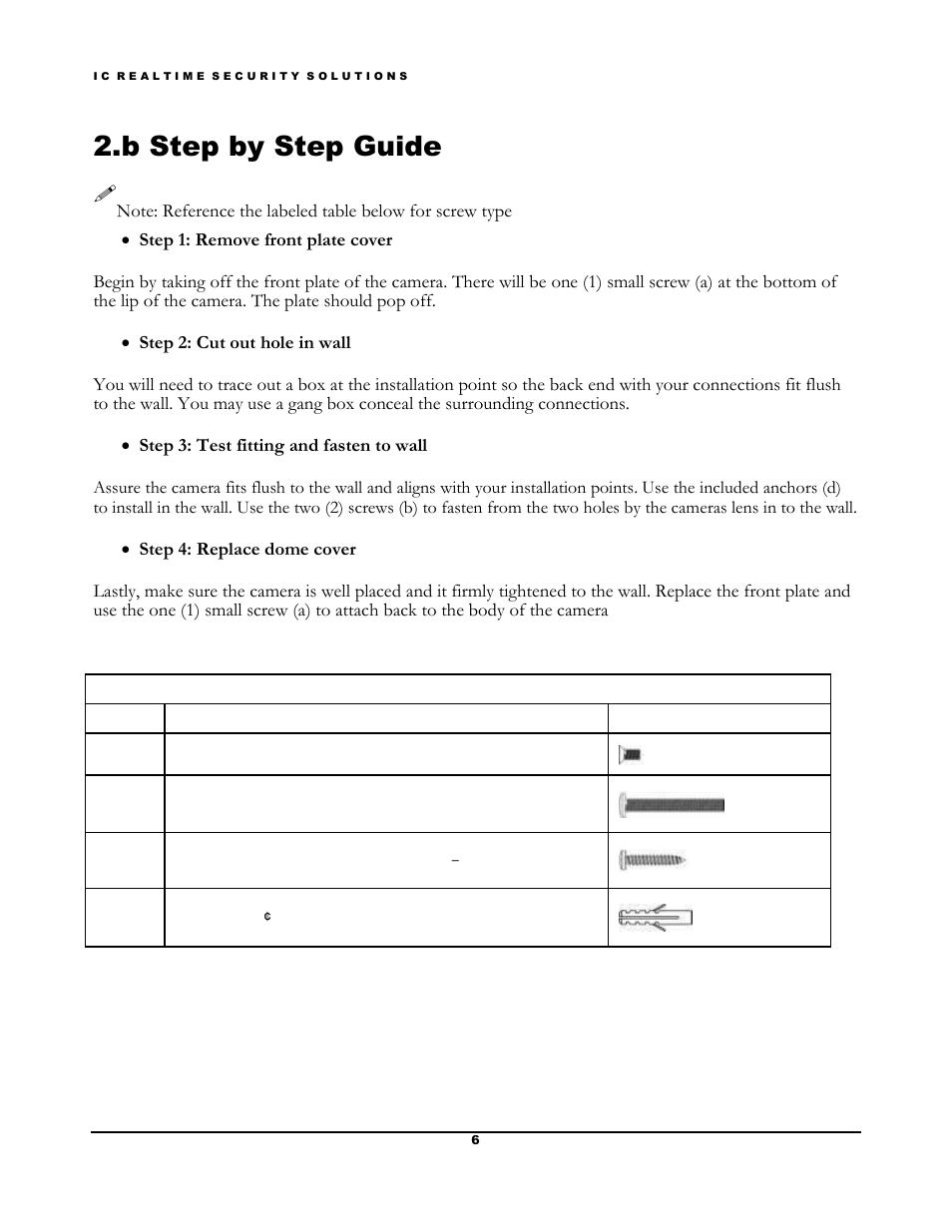 B step by step guide | IC Realtime Villa Outdoor Station (IHC6260) User Manual | Page 9 / 15