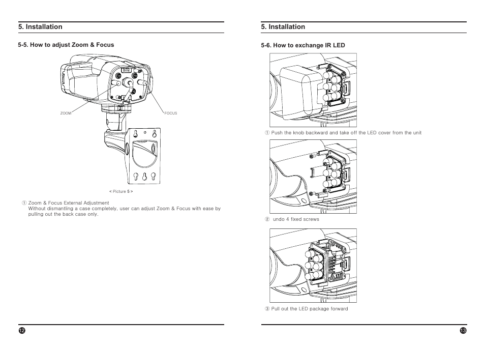 IC Realtime 520TVL Super Night Vision Outdoor AF 30X Zoom Camera (EL8000IR) User Manual | Page 7 / 10