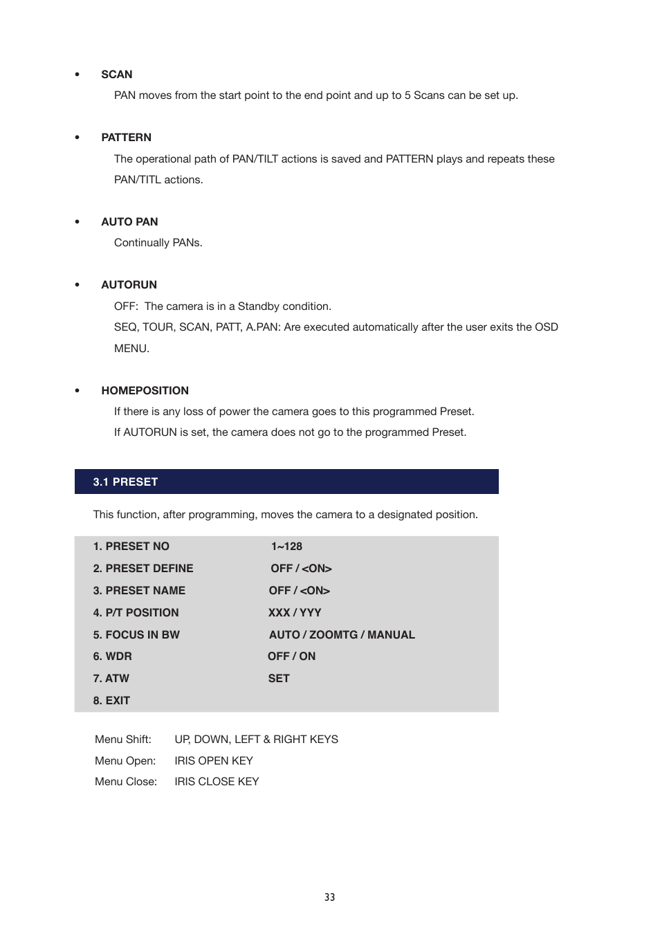 IC Realtime The Sentinal WDR 36x Optical Zoom, 32x Digital Zoom IR PTZ Camera User Manual | Page 33 / 47