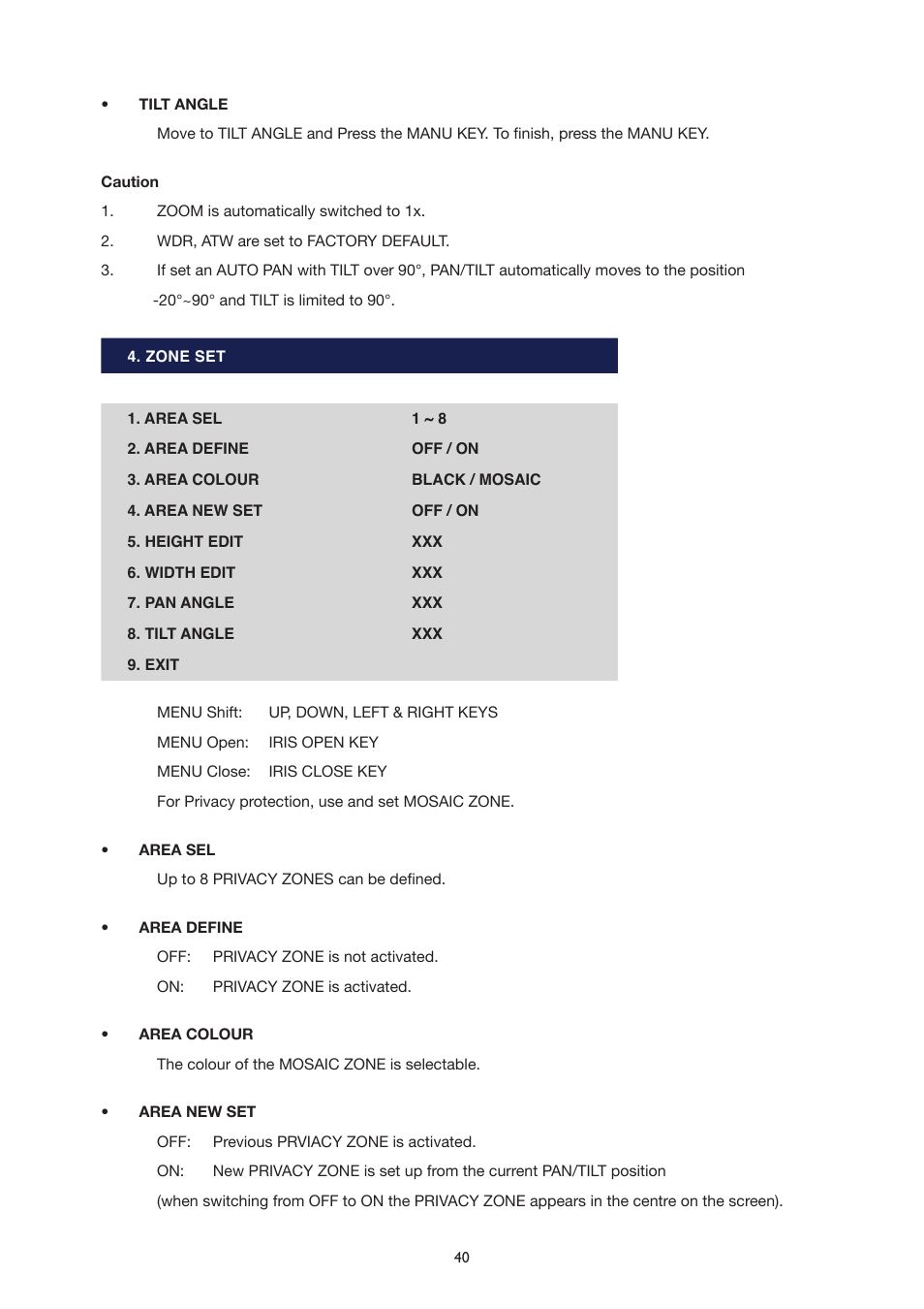 IC Realtime The Sentinal WDR 36x Optical Zoom, 32x Digital Zoom IR PTZ Camera User Manual | Page 40 / 47