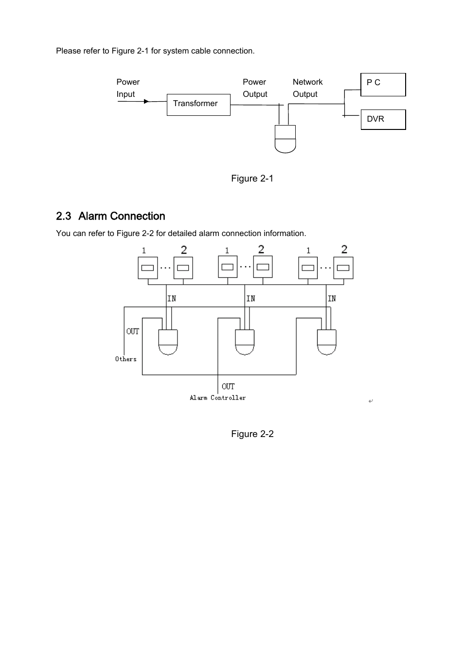 3 alarm connection | IC Realtime IP High Speed PTZ Dome Camera with 36X Zoom and WDR (ICIPZ3601WDR) User Manual | Page 11 / 33