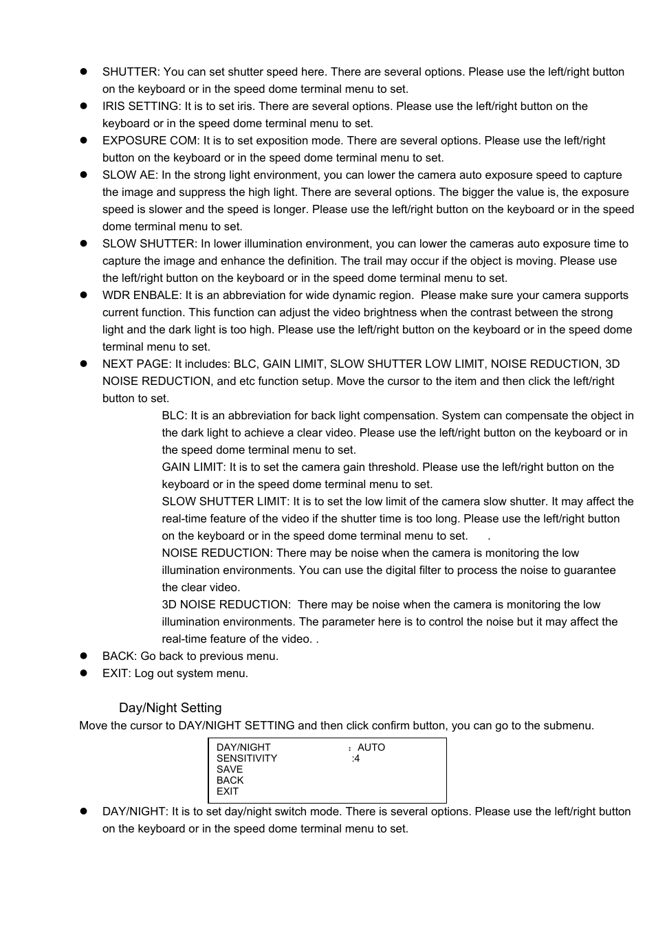 IC Realtime IP High Speed PTZ Dome Camera with 36X Zoom and WDR (ICIPZ3601WDR) User Manual | Page 23 / 33