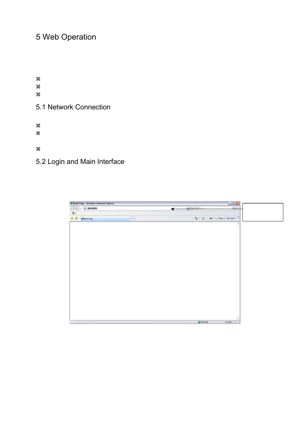 5 web operation, 1 network connection, 2 login and main interface | IC Realtime 3.0 MegaPixel 3.3-12mm VF IR Vandal IP Dome with SD & POE (ICIP3000DVIR) User Manual | Page 29 / 33