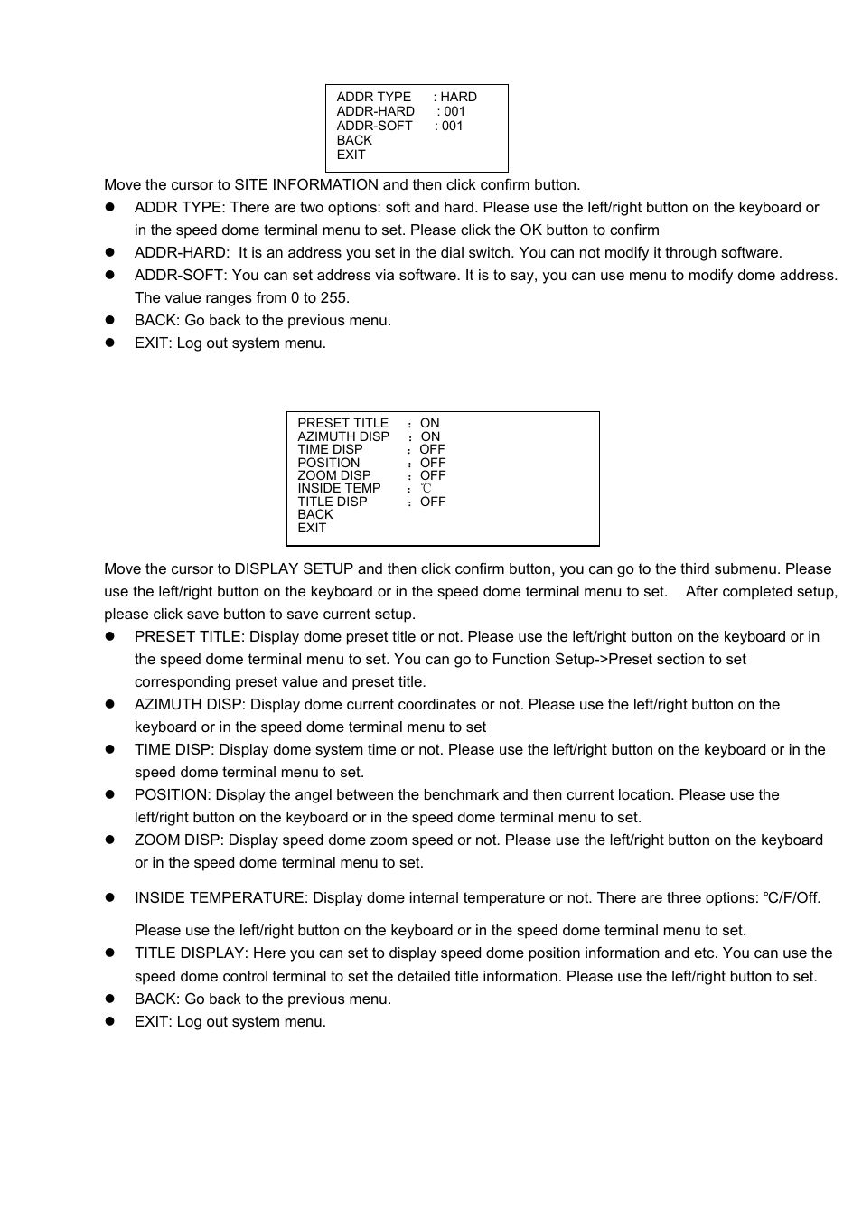 IC Realtime 2Mp 30x Optical Zoom Full HD Network PTZ Dome Camera with 300ft IR (ICIP3001HDIR) User Manual | Page 18 / 37