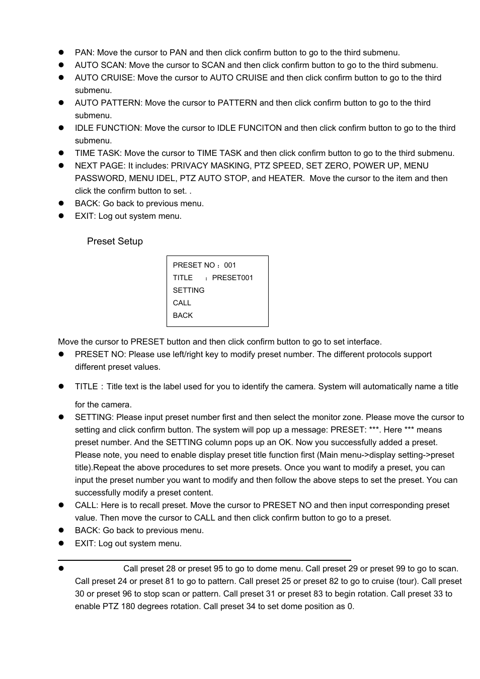 IC Realtime 2Mp 30x Optical Zoom Full HD Network PTZ Dome Camera with 300ft IR (ICIP3001HDIR) User Manual | Page 23 / 37