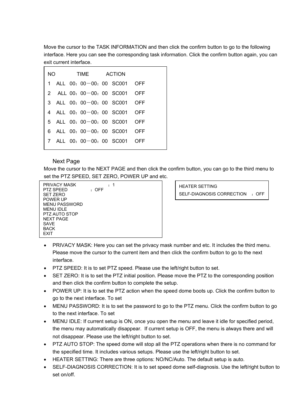 8 next page | IC Realtime 2Mp 30x Optical Zoom Full HD Network PTZ Dome Camera with 300ft IR (ICIP3001HDIR) User Manual | Page 28 / 37