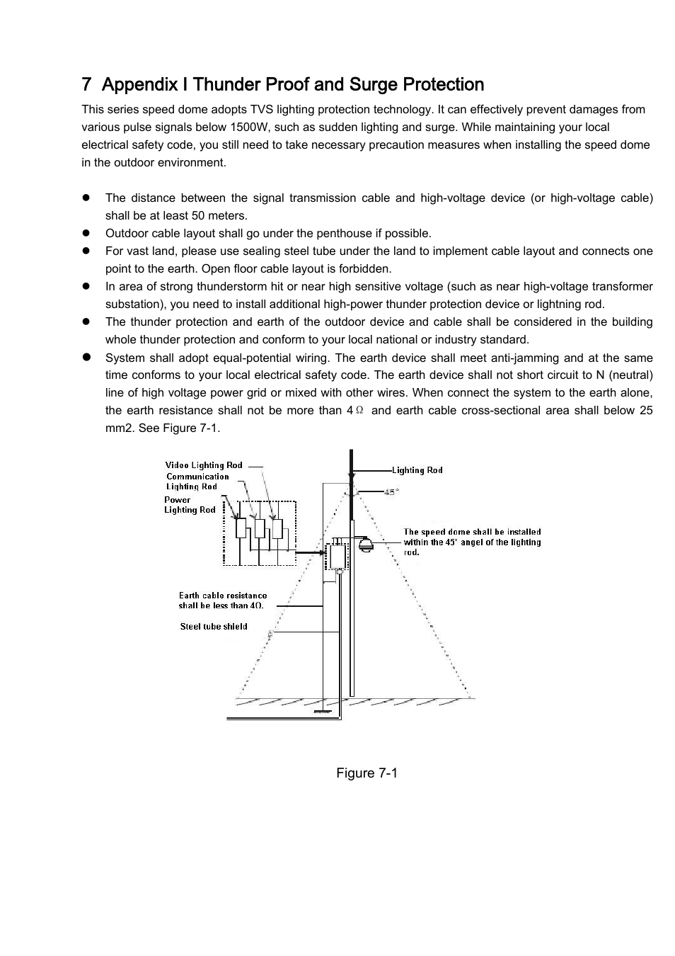 7 appendix Ⅰ thunder proof and surge protection | IC Realtime 2Mp 30x Optical Zoom Full HD Network PTZ Dome Camera with 300ft IR (ICIP3001HDIR) User Manual | Page 35 / 37