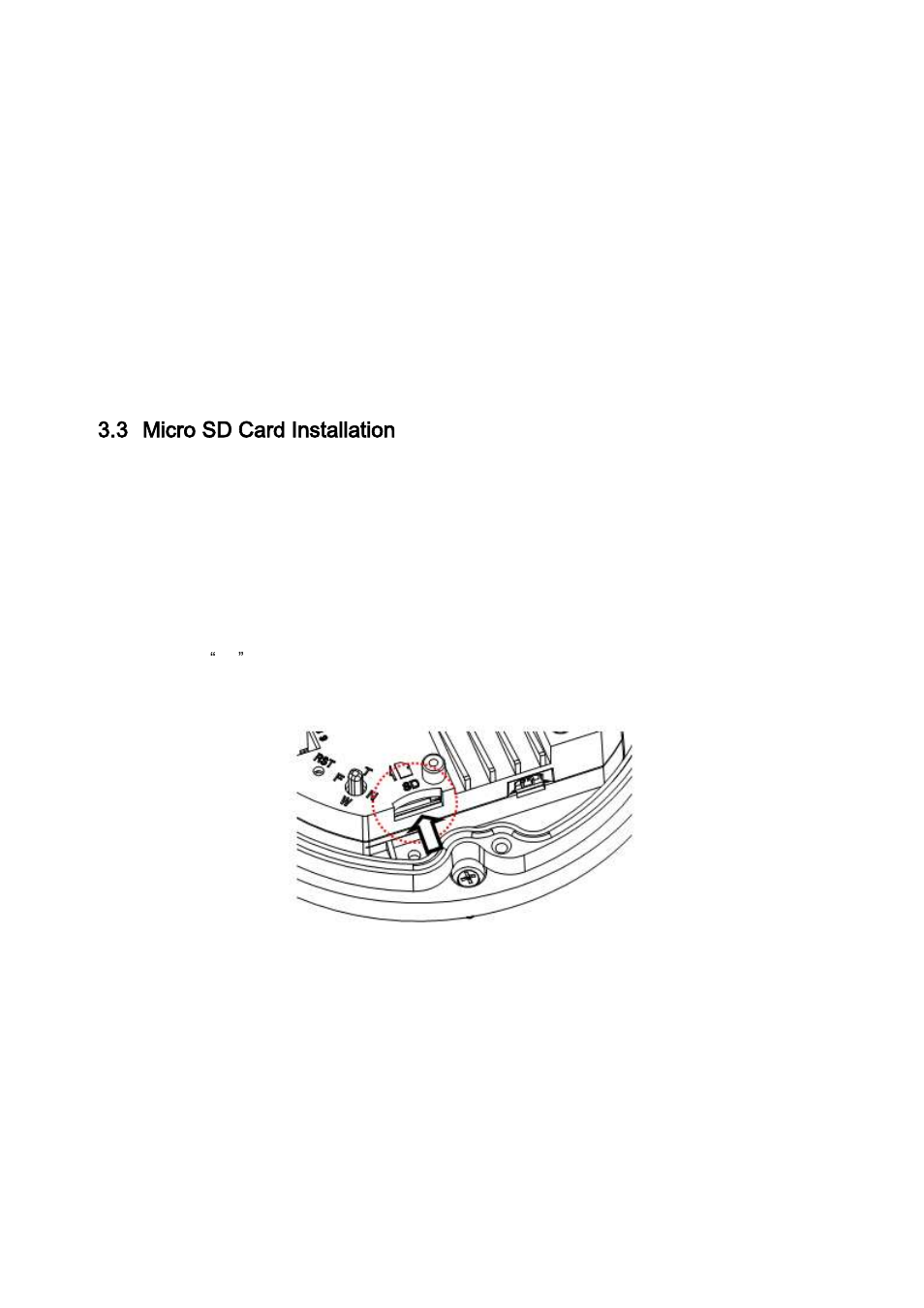 Micro sd card installation, 3 micro sd card installation | IC Realtime 2 Megapixel 3-9mm VF Full HD Vandal-proof IR Network Dome Camera (ICIPD2000VIR) User Manual | Page 30 / 38