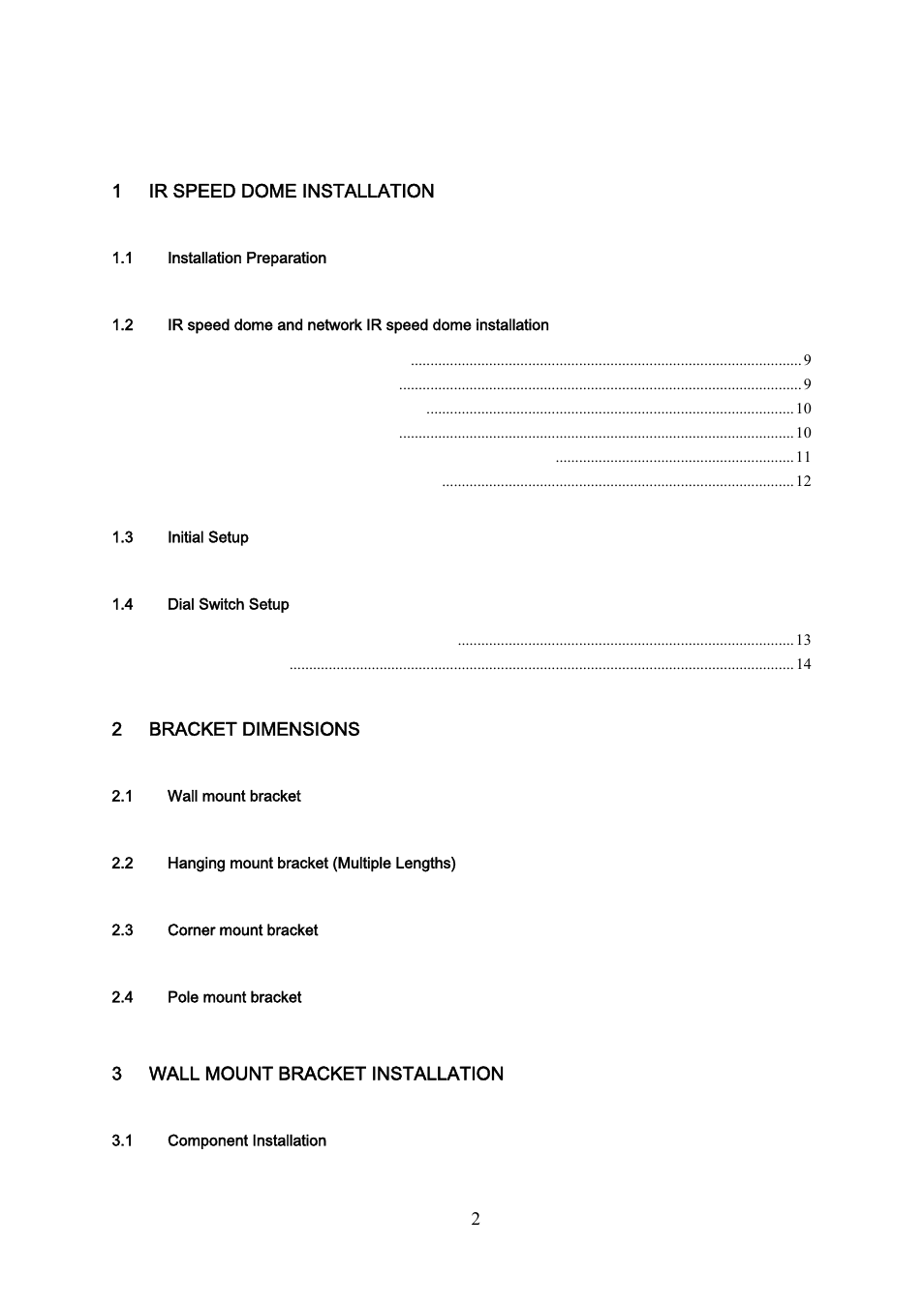 IC Realtime 3Mp Full HD Network PTZ Dome Camera (ICIPP3020HD) User Manual | Page 2 / 29