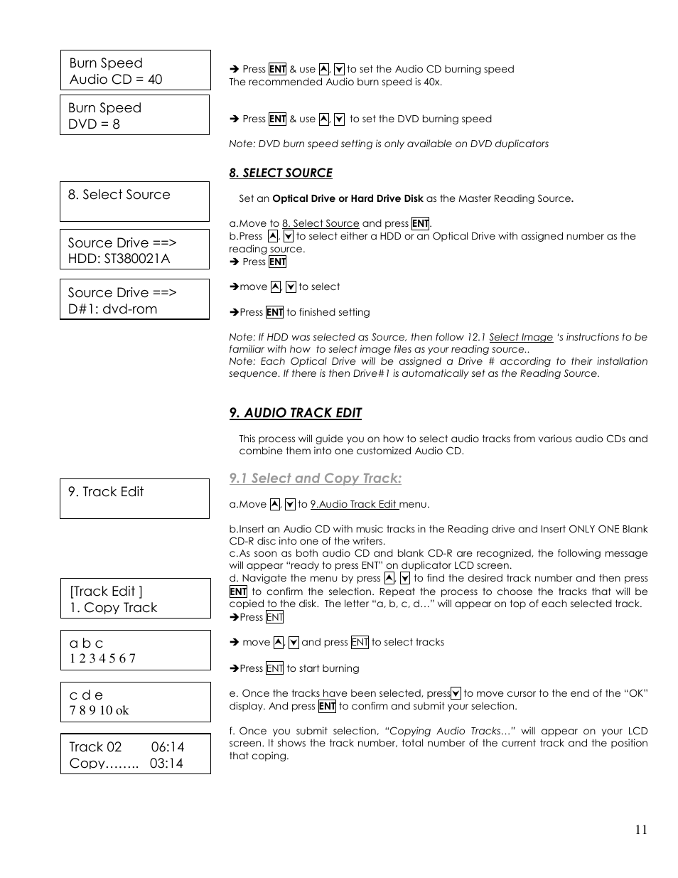 ILY DaisyChian DVD/CD Duplicator Manual User Manual | Page 12 / 24