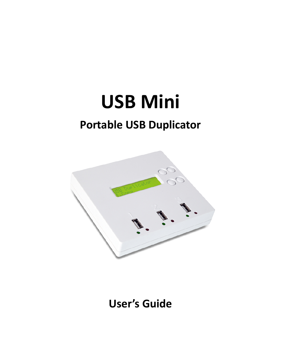 ILY USB Mini Portable USB Duplicator User Manual | 12 pages