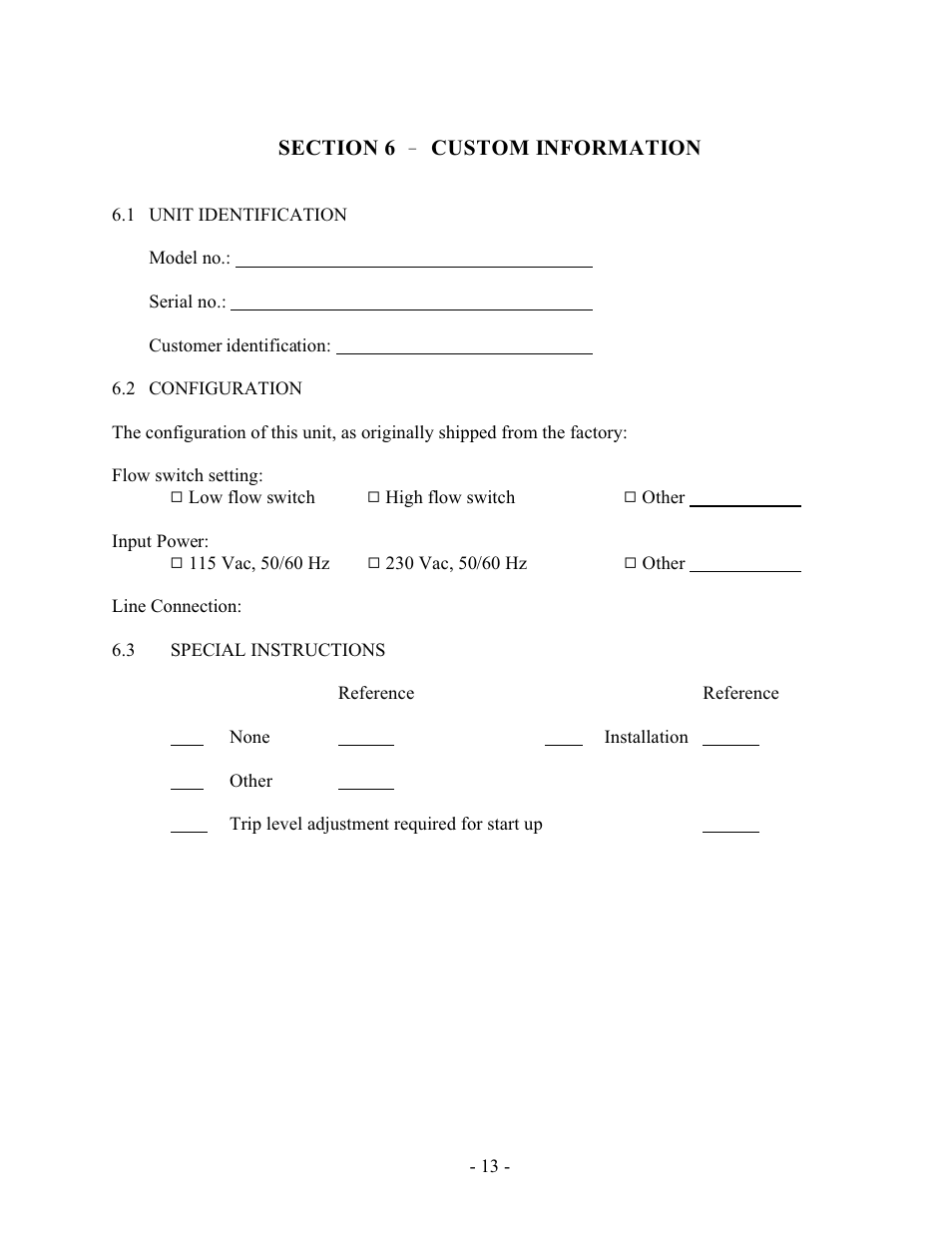 Intek 100FS User Manual | Page 15 / 17