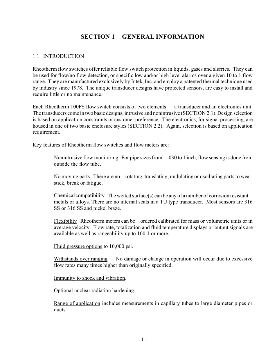 Intek 100FS User Manual | Page 3 / 17