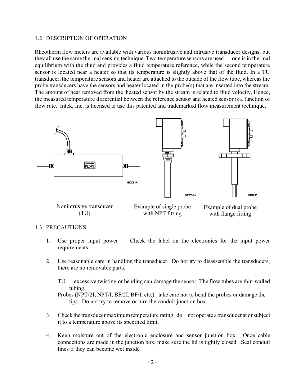 Intek 100FS User Manual | Page 4 / 17