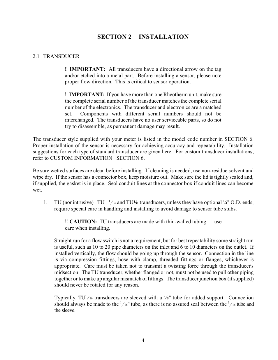 Installation | Intek 100FS User Manual | Page 6 / 17