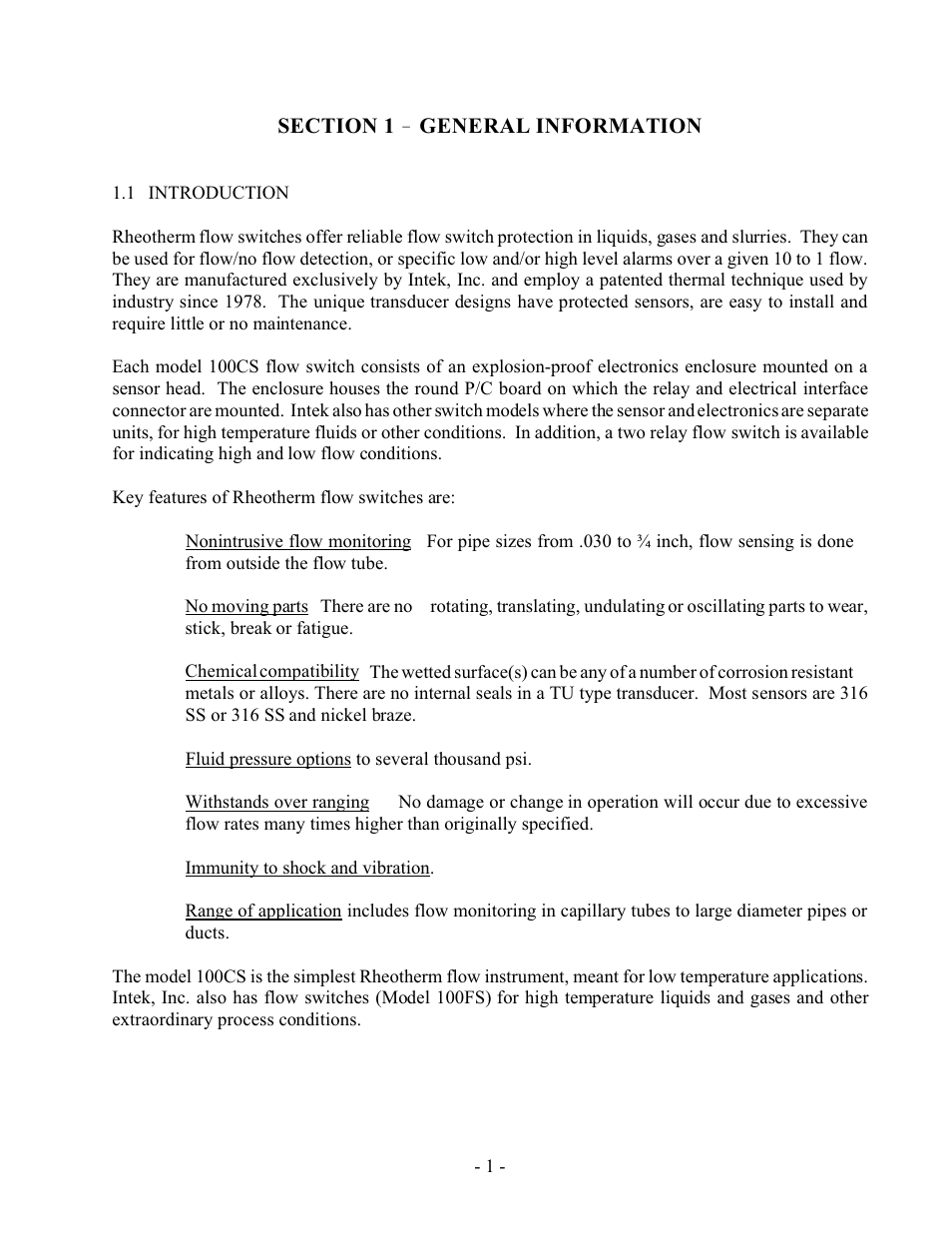 Intek 100CS User Manual | Page 3 / 14