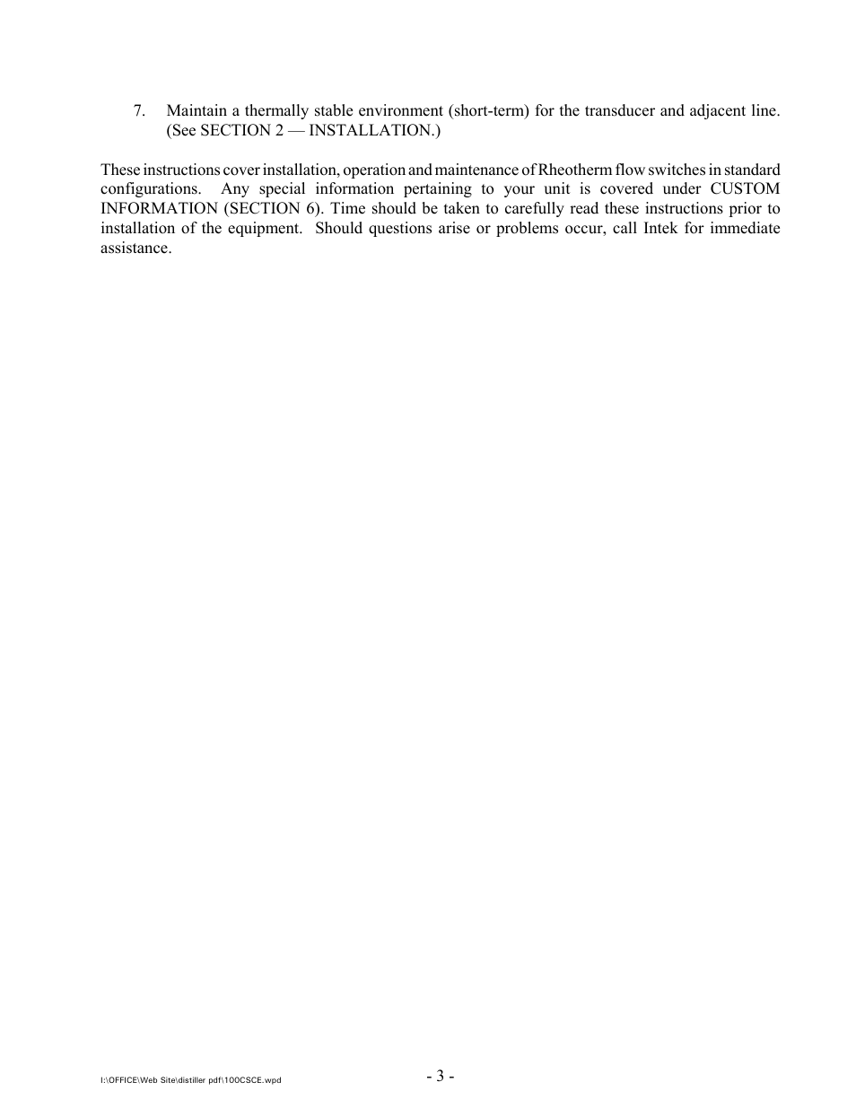 Intek 100CS with CE Marking User Manual | Page 5 / 14