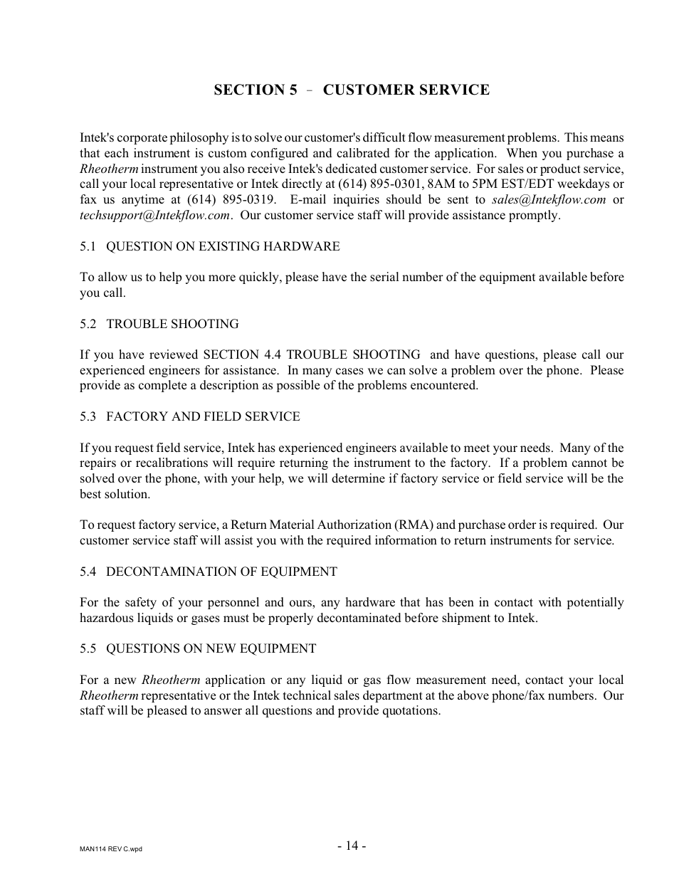 Intek 111D User Manual | Page 16 / 21