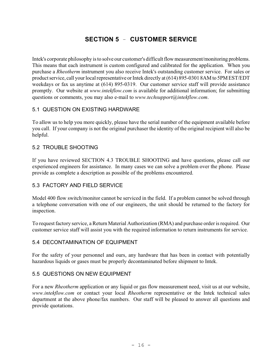 Intek 400 User Manual | Page 18 / 20