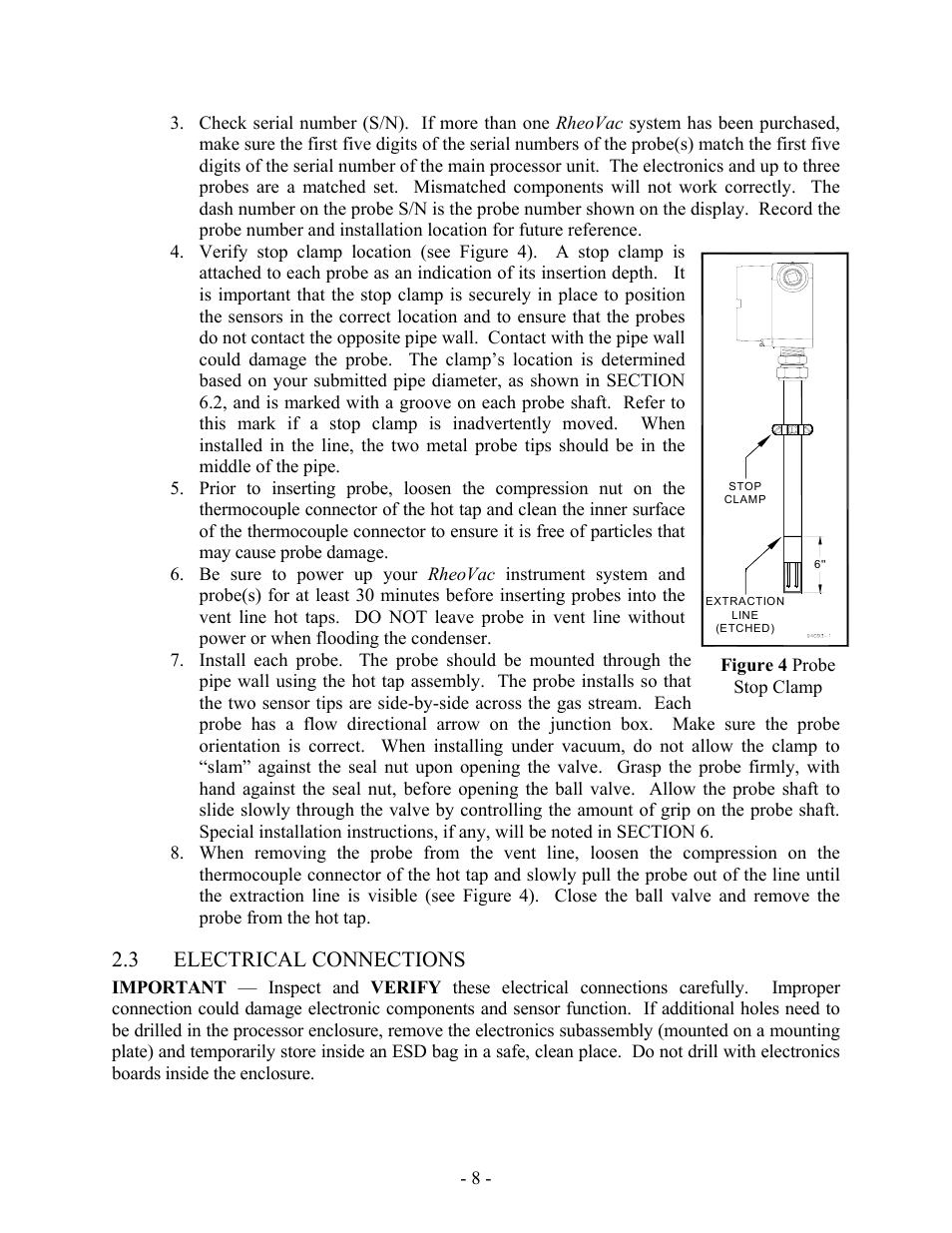3 electrical connections | Intek RheoVac 950A User Manual | Page 10 / 49