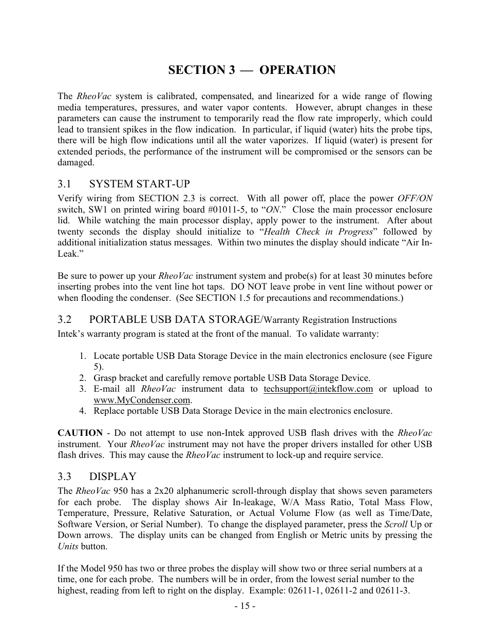 Intek RheoVac 950A User Manual | Page 17 / 49