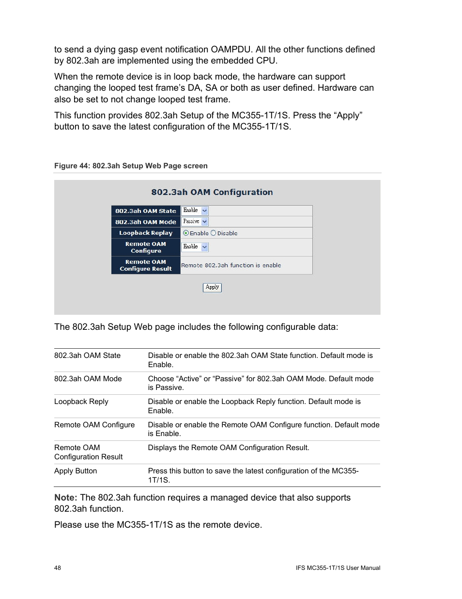 Interlogix MC355-1T/1S User Manual User Manual | Page 52 / 64