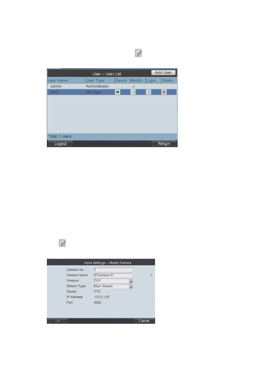 Input settings | Interlogix TVK-800 User Manual | Page 51 / 75