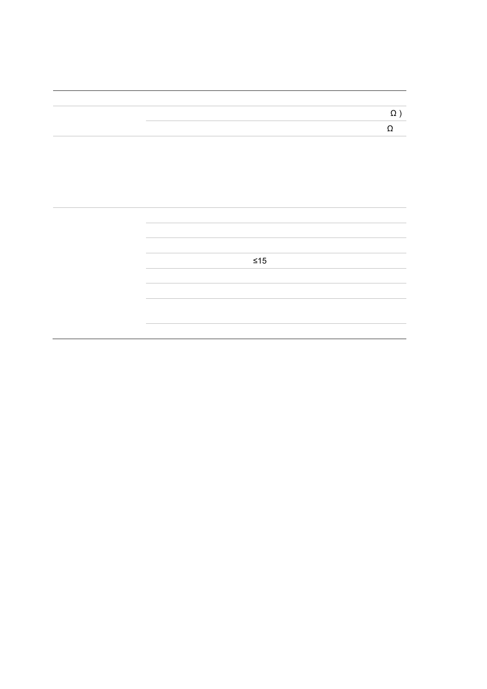 Specifications | Interlogix TVK-800 User Manual | Page 72 / 75