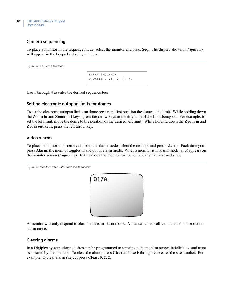 Interlogix KTD-400 User Manual | Page 22 / 28