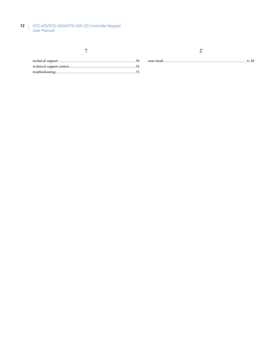 Interlogix KTD-405 Series User Manual User Manual | Page 76 / 76