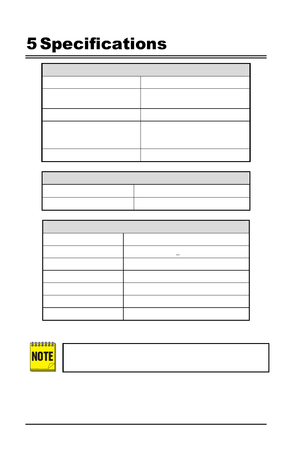 5 specifications | Interlogix UltraView ProBridge 2 User Manual | Page 12 / 18