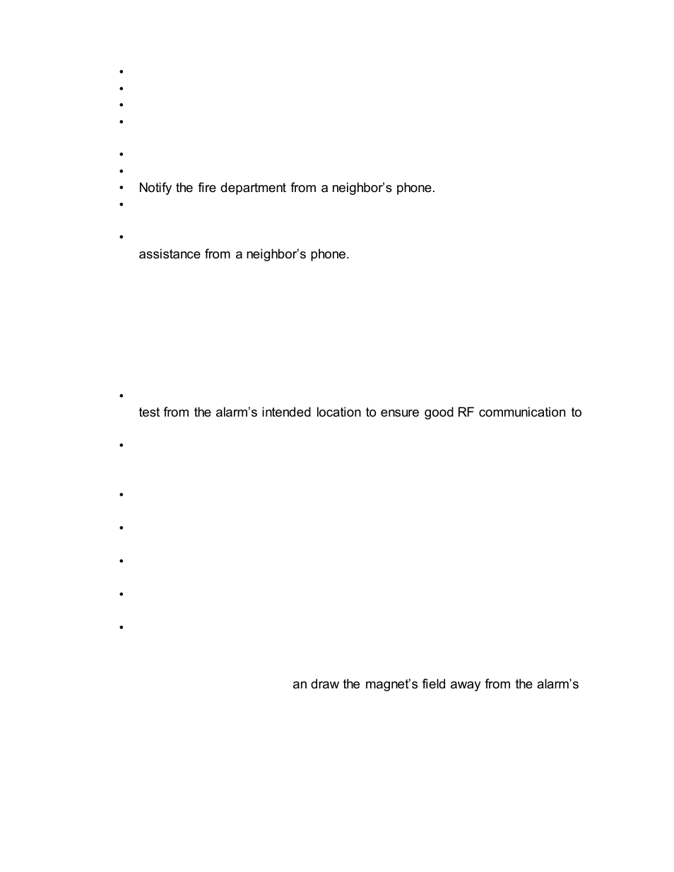 Smoke and heat detector locations | Interlogix Simon XT User Manual User Manual | Page 45 / 50