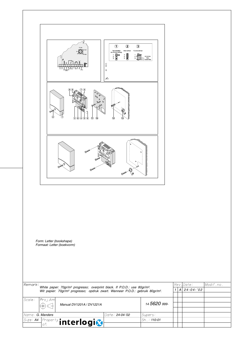 Interlogix DV1200A Series User Manual | 5 pages