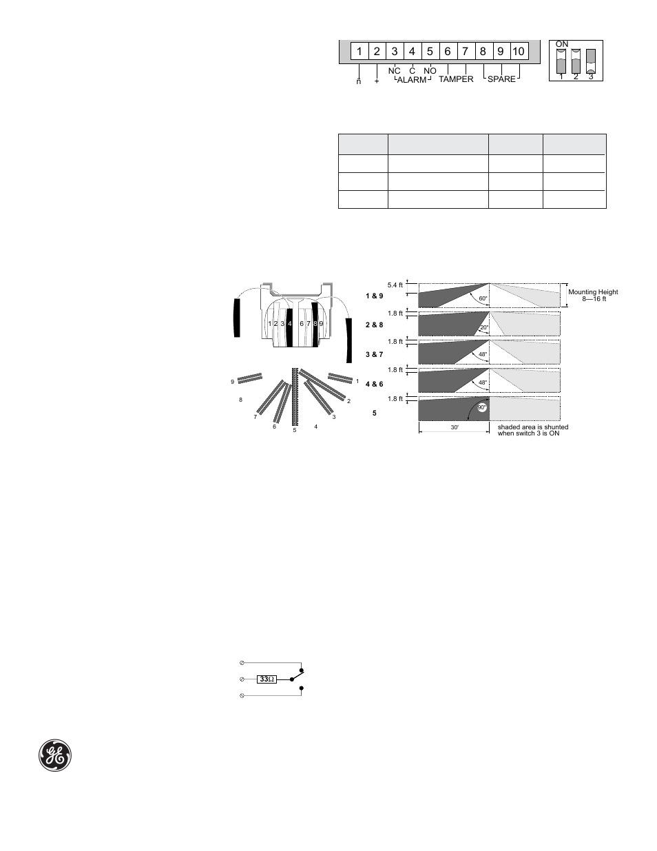 Ge security, Connection and programming, Specifications | Interlogix AP669 User Manual | Page 2 / 2
