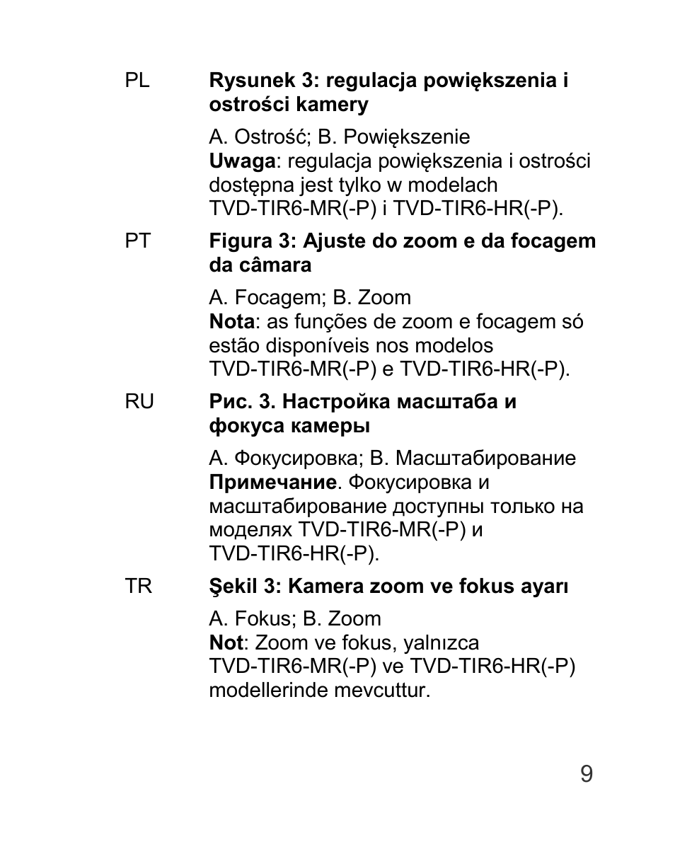 Interlogix TVD-TIR6 User Manual | Page 11 / 76