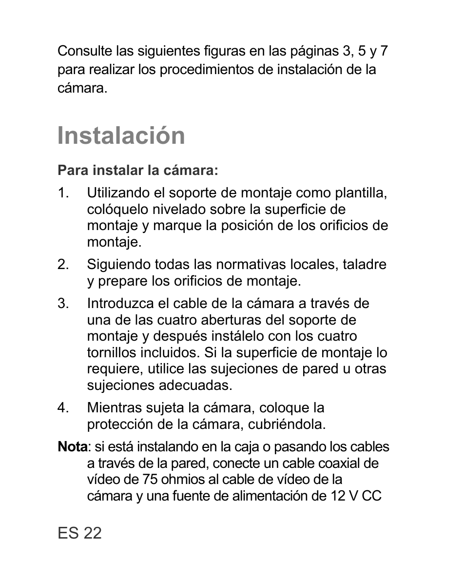 Instalación | Interlogix TVD-TIR6 User Manual | Page 24 / 76