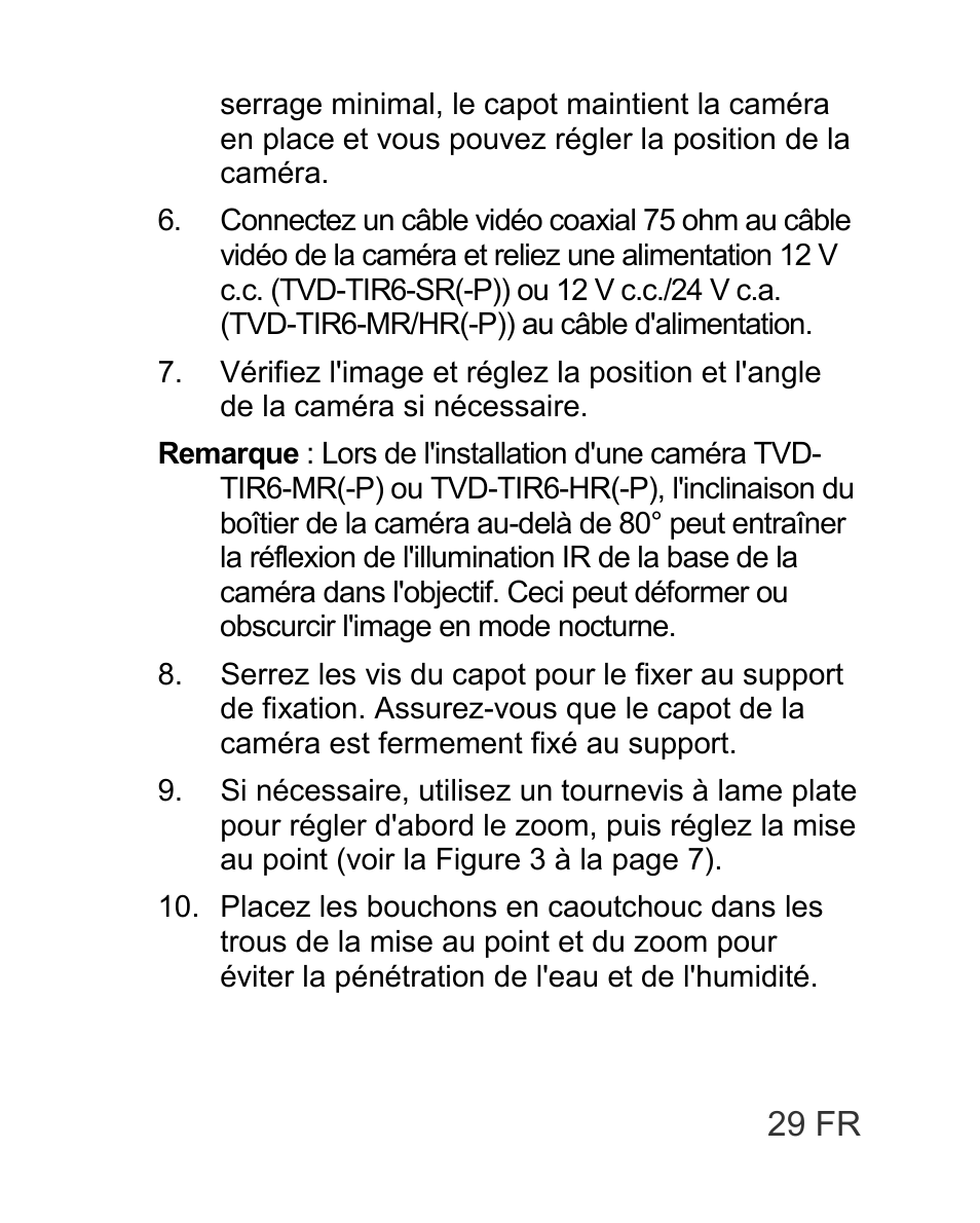 Interlogix TVD-TIR6 User Manual | Page 31 / 76