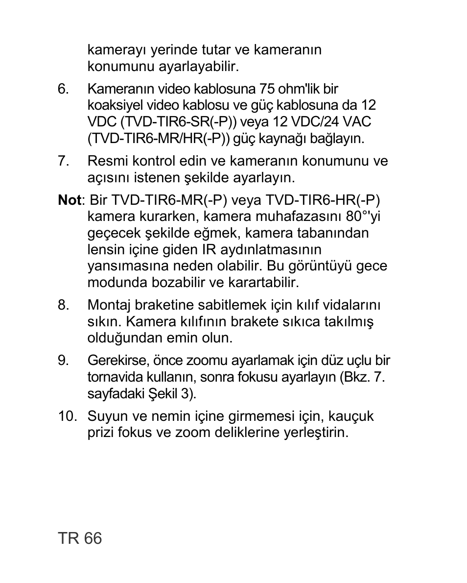 Interlogix TVD-TIR6 User Manual | Page 68 / 76