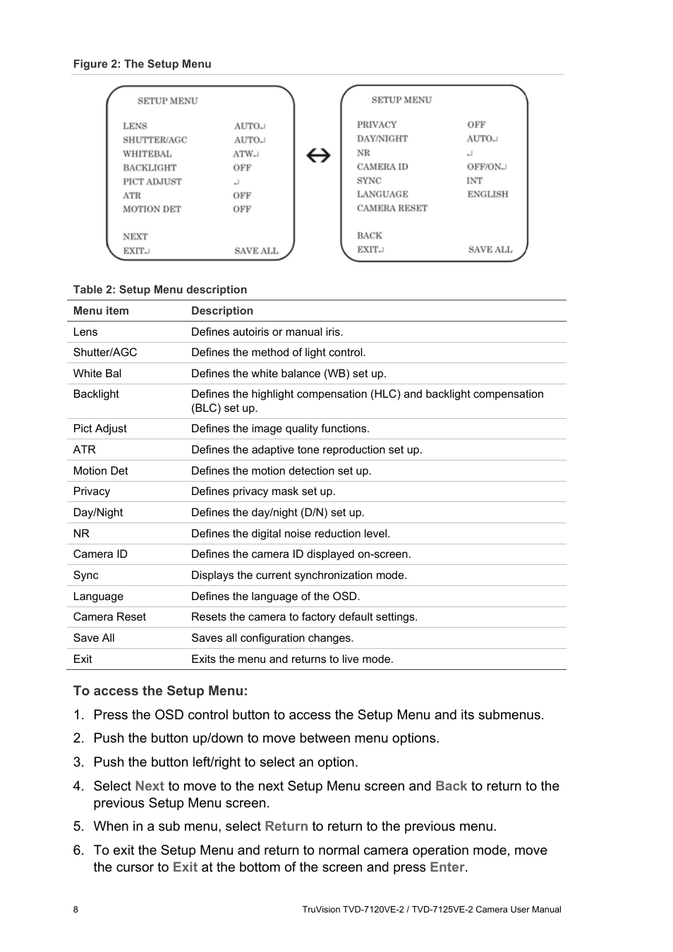 Interlogix TVD-7125VE-2 User Manual User Manual | Page 10 / 21