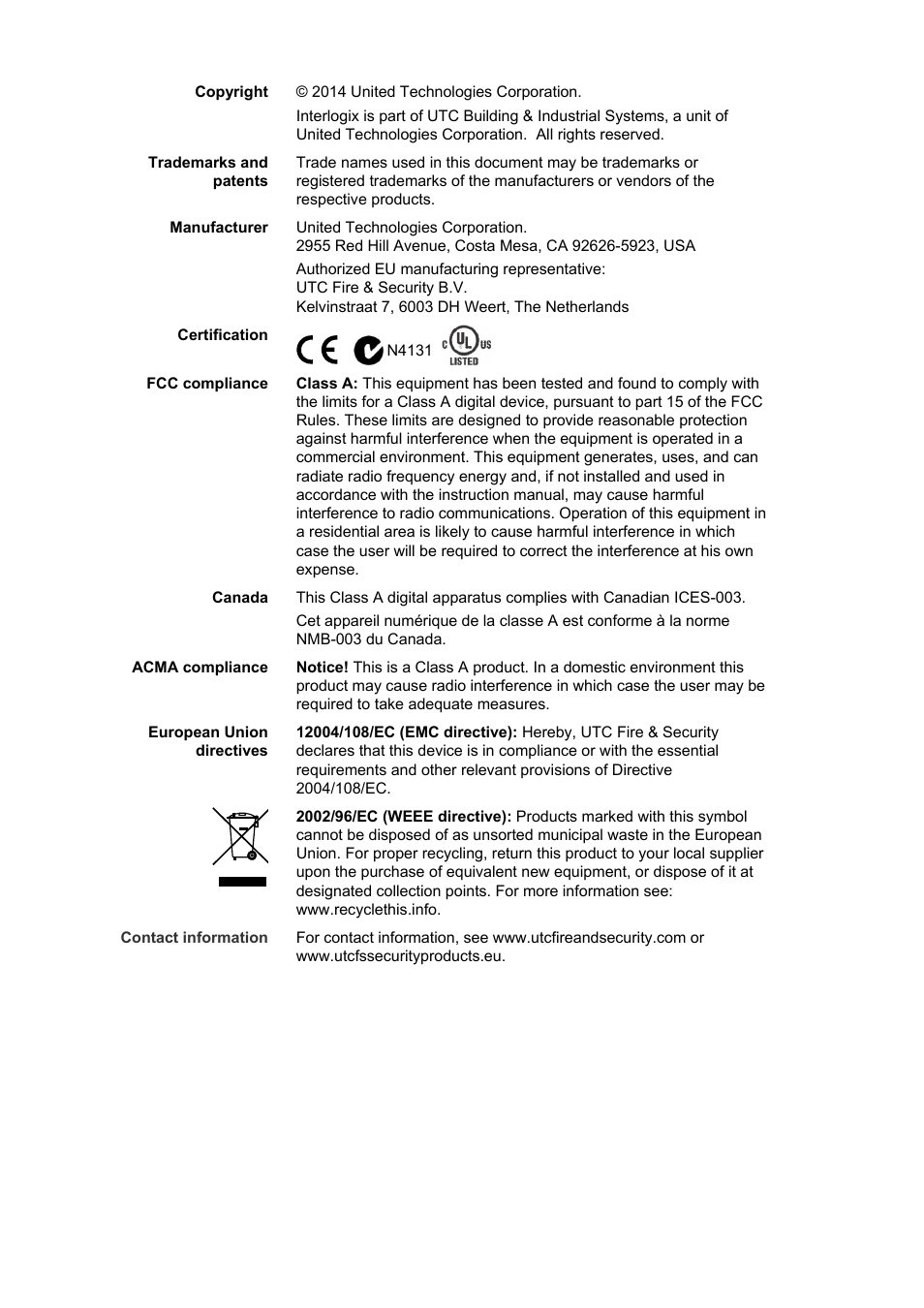 Interlogix TVD-7125VE-2 User Manual User Manual | Page 2 / 21