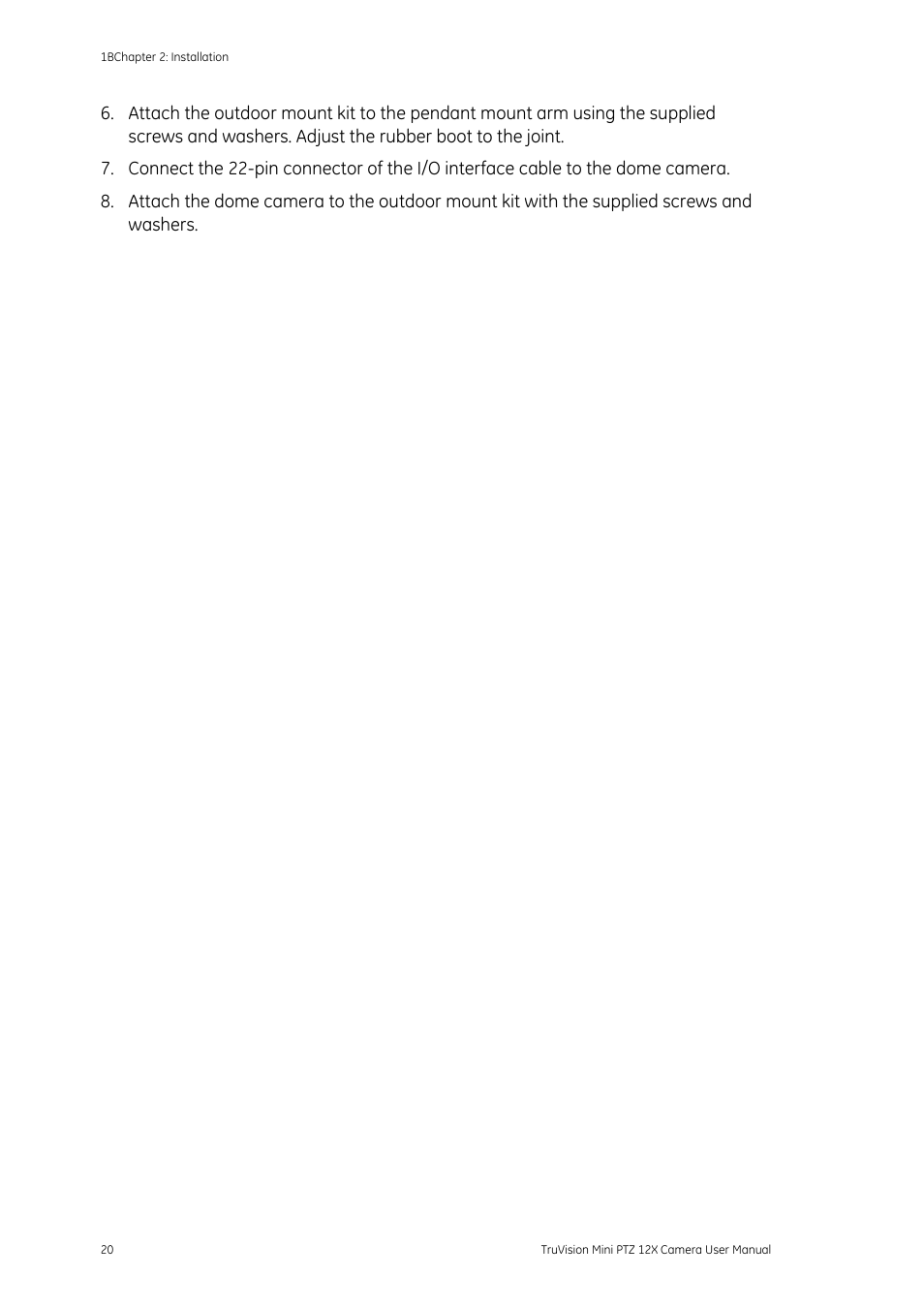 Interlogix TruVision PTZ Mini 12X User Manual User Manual | Page 24 / 65