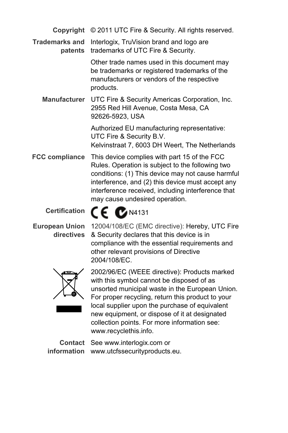 Interlogix TruVision IP Open Standards Box Quick Start User Manual | Page 2 / 16