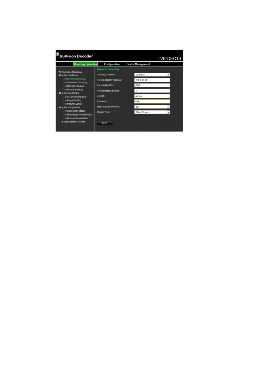 Sequence mode | Interlogix TVE-DEC10 User Manual | Page 15 / 32