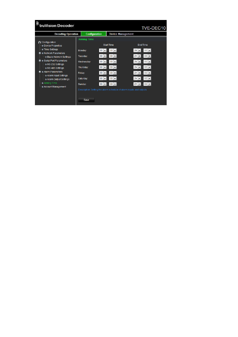 User account management | Interlogix TVE-DEC10 User Manual | Page 28 / 32