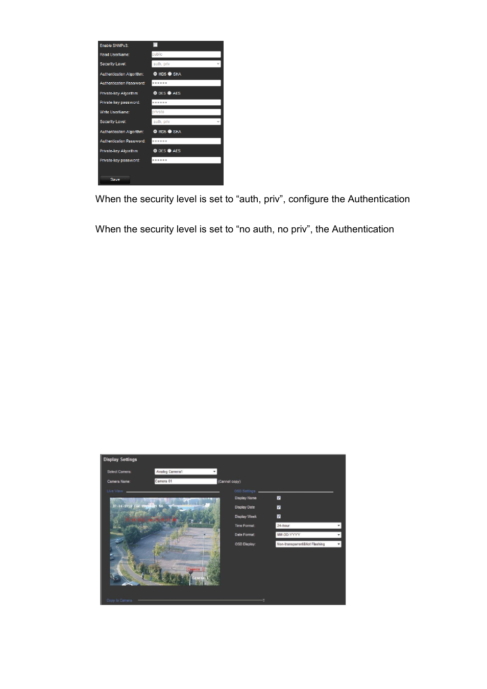 Camera set up 21, Camera set up | Interlogix TVE Series User Manual | Page 25 / 50
