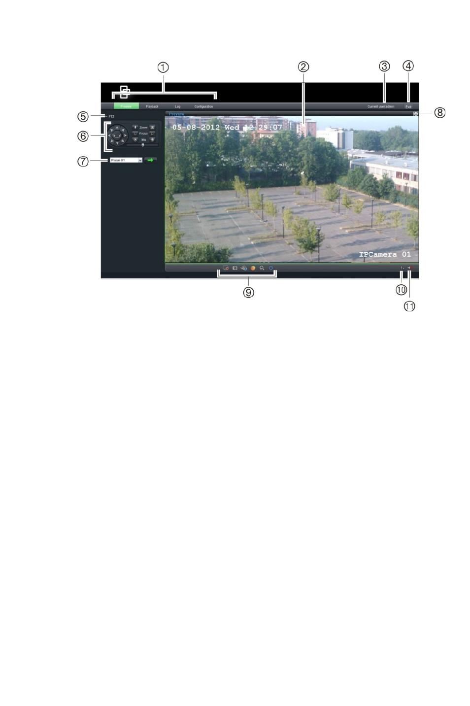 Konfigurieren der kamera über das internet, Webbrowser-oberfläche | Interlogix UltraView IP PTZ 36X Camera Quick Start User Manual | Page 13 / 76