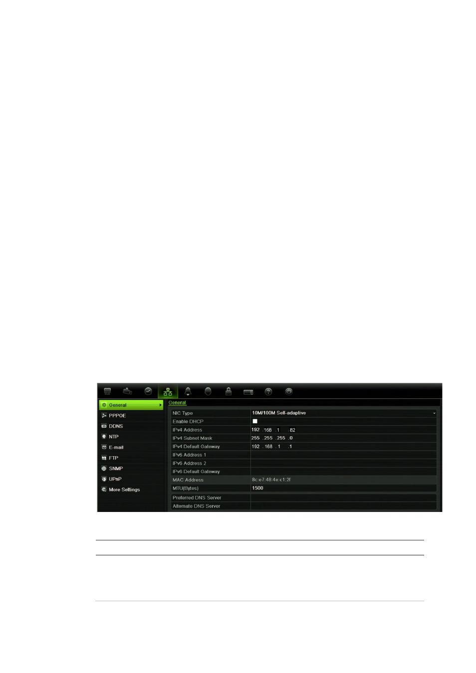 Chapter 6 network settings, Configuring general network settings | Interlogix TruVision DVR 12 User Manual User Manual | Page 41 / 160